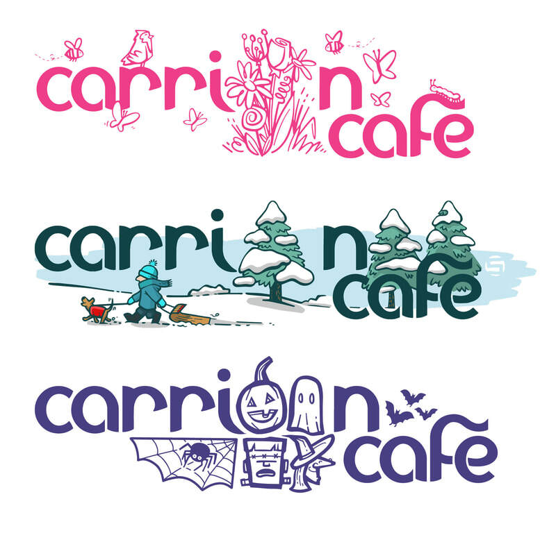 Coffee Sleeve Artwork for Carrigan Cafe