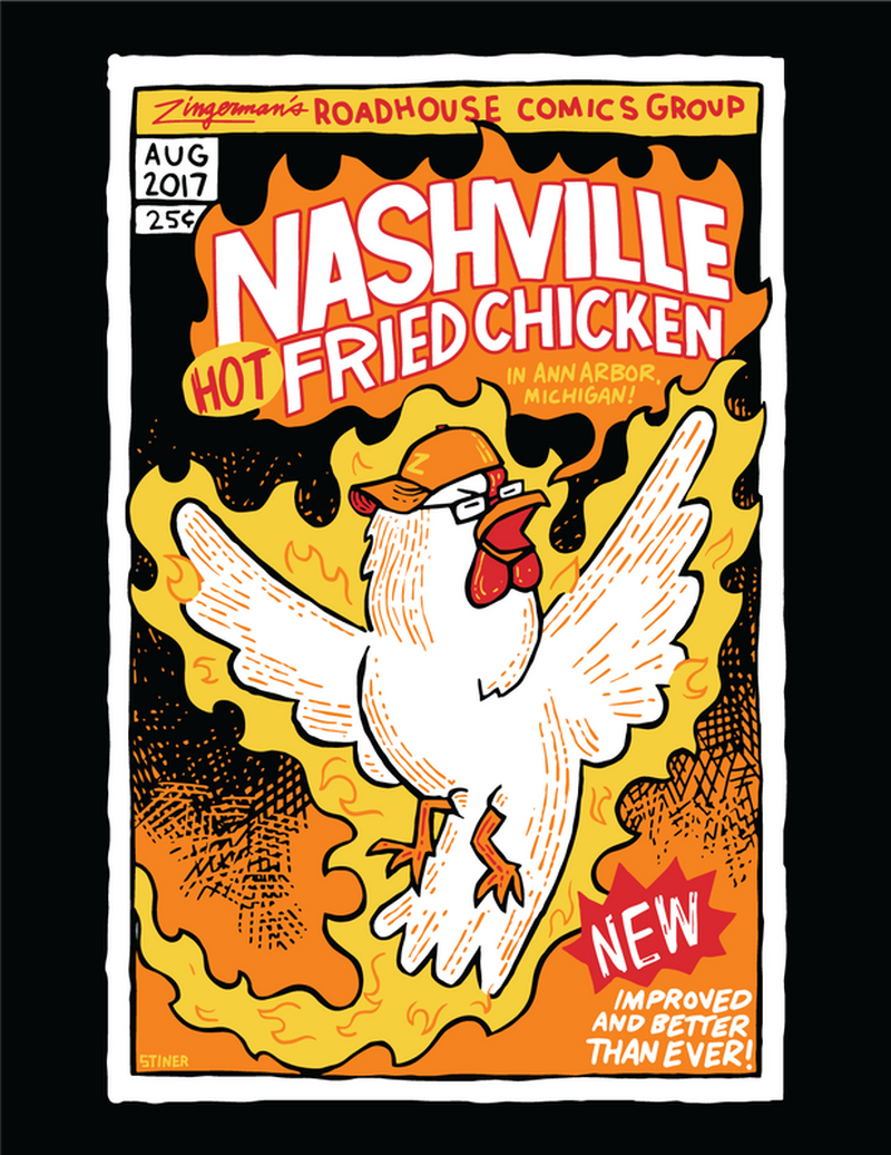 T-shirt Design and Illustration for Zingerman's Roadhouse